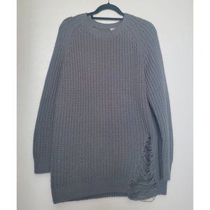 H&M long distressed sweater
